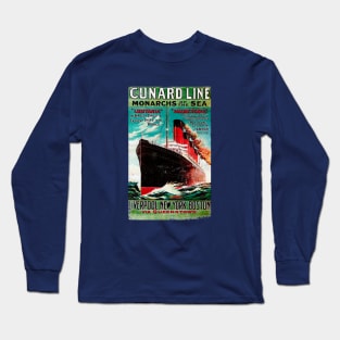 Poster Retro Ship Vintage Cruise Vessel Long Sleeve T-Shirt